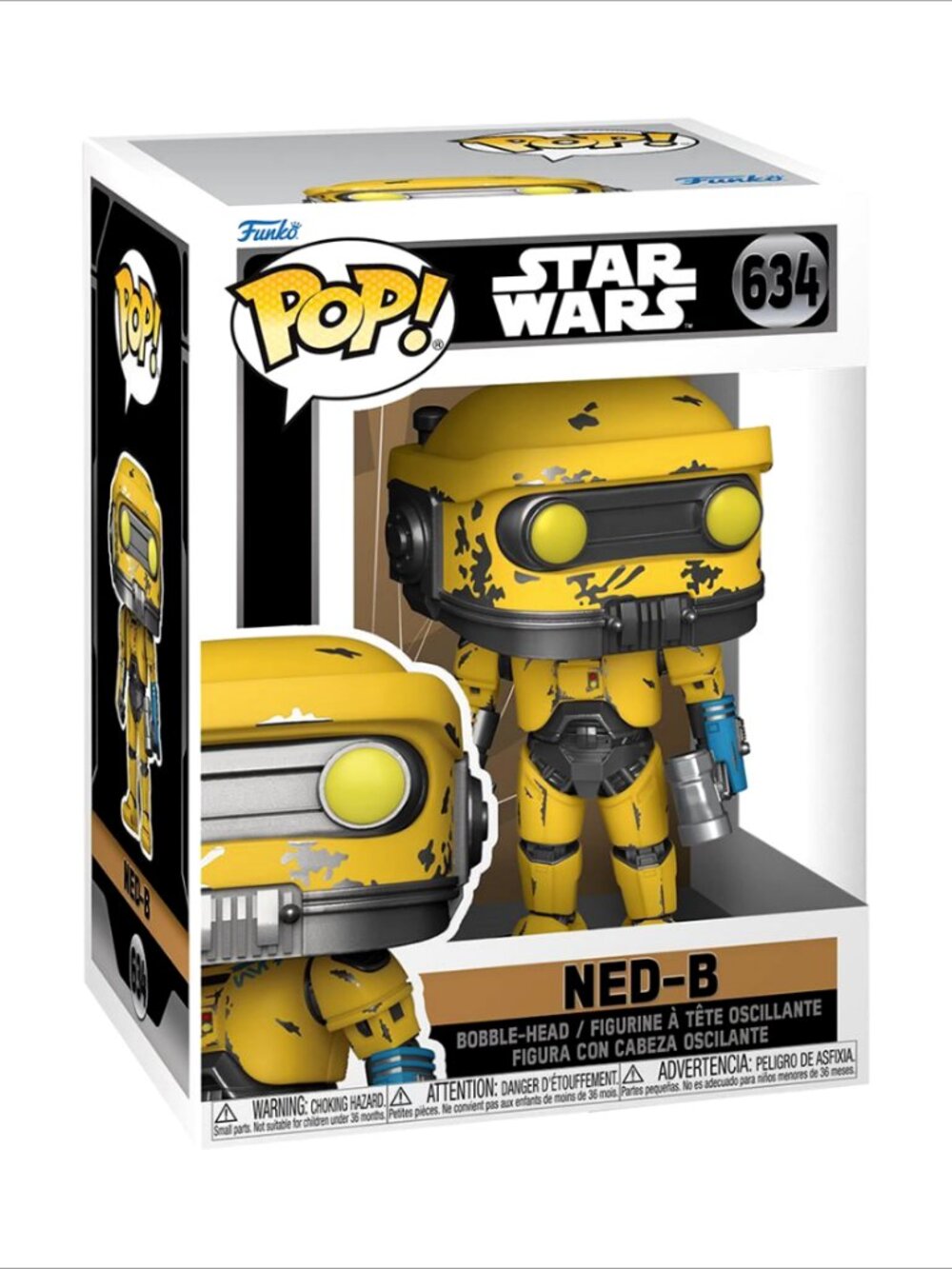 Funko Pop Ned-B #634 Star Wars Obi-Wan Kenobi New in Box NIB Collectible Rare